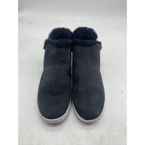 Olukai Shoes Womens 6.5 Malua Hulu Lined Warm Black Boots Slip On B29 ￼